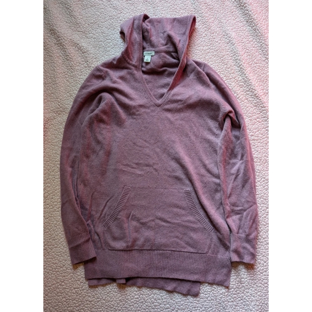 LL Bean cashmere hooded tunic